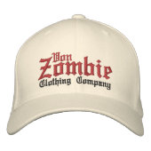 Von Zombie Skull Cap 001B Bestickte Kappe (Vorderseite)