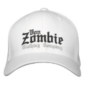 Von Zombie Skull Cap 001H Bestickte Baseballkappe (Vorderseite)