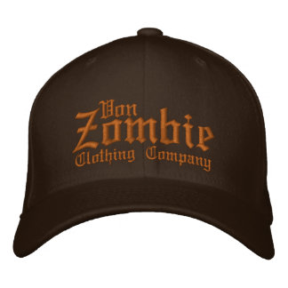 Von Zombie Skull Cap 001P Bestickte Kappe