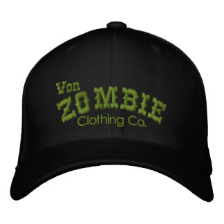 Von Zombie Skull Cap 003B Bestickte Kappe