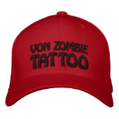 Von Zombie Tattoo 001HH Bestickte Kappe (Vorderseite)