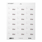 Von/zu Geschenketiketten: Niedliches CotCore-Gnome Adressaufkleber (Vorne)