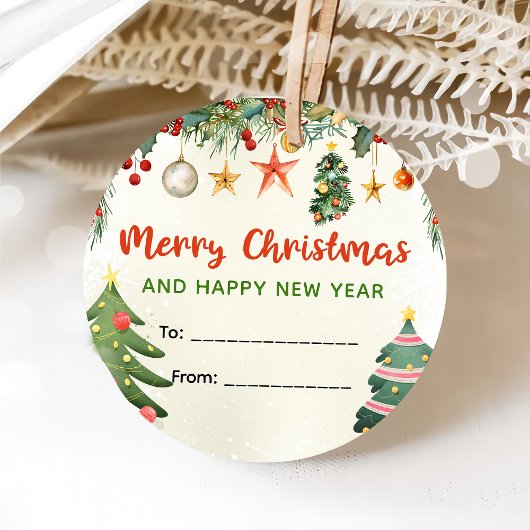 Von/zu Vintagen Holly Berry Geschenkanhänger