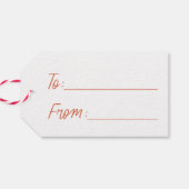 Von/zu Vintagen Holly Berry Geschenkanhänger (Rückseite Horizontal)