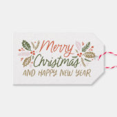 Von/zu Vintagen Holly Berry Geschenkanhänger (Vorderseite (Horizontal))