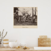 Von zwei Ochsen gezogener Karren in Mandalay, Burm Poster (Küche)