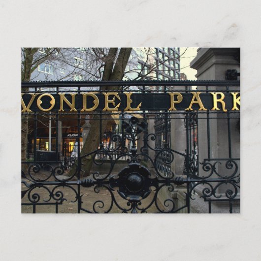 Vondel Park, Amsterdam Postkarte (Vorderseite)