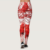 Vonflora Spider Lily Leggings Blume Leggings (Rückseite)