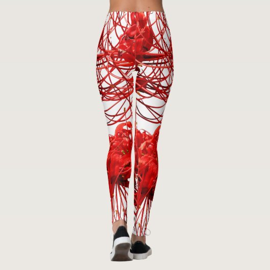 Vonflora Spider Lily Leggings Blume Leggings (Rückseite)