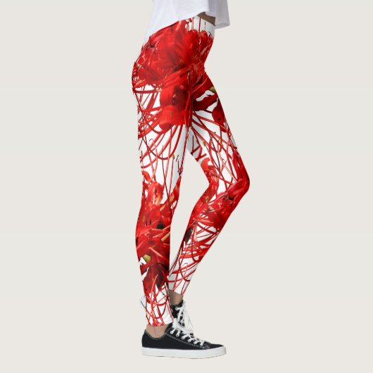 Vonflora Spider Lily Leggings Blume Leggings (Rechts)