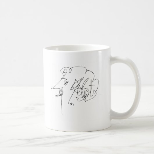 Vonnegutsignature Kaffeetasse (Rechts)