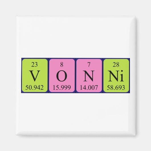 Vonni Periodenmagnet Magnet (Vorne)