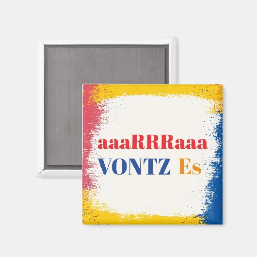 Vontz Es Magnet (Vorderseite/Rückseite)