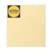 Vontz Es Notizblock (Vorderseite)