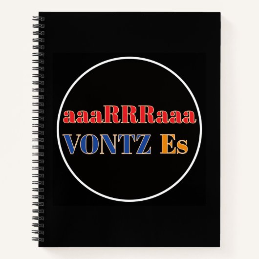 Vontz Es Notizbuch (Vorderseite)
