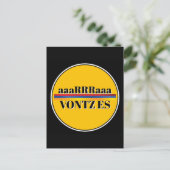 Vontz Es Postkarte (Stehend Vorderseite)