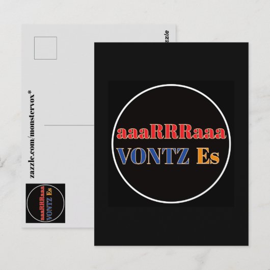 Vontz Es Postkarte (Vorne/Hinten)