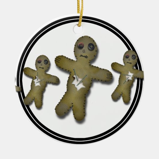 Voo Doo Doll Row Keramikornament (Vorne)