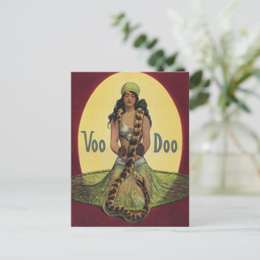Voo Doo Postkarte (Stehend Vorderseite)