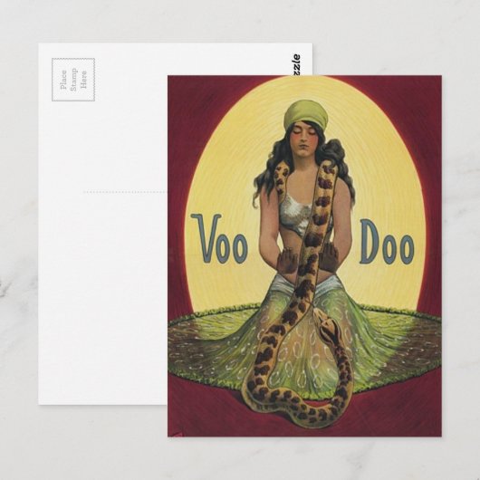 Voo Doo Postkarte (Vorne/Hinten)