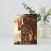 Voodoo 2 "Herz und Feuer" FUNNY Postkarte (Stehend Vorderseite)