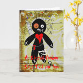 Voodoo-Bann Karte (Gelbe Blume)