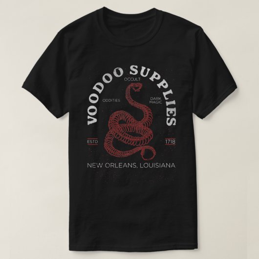 Voodoo beliefert New Orleans Louisiana, Creepy Occ T-Shirt (Design vorne)