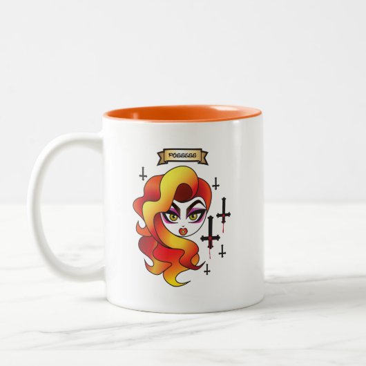 Voodoo "besitzen" doppelseitige/Zwei-Getonte Tasse (Links)