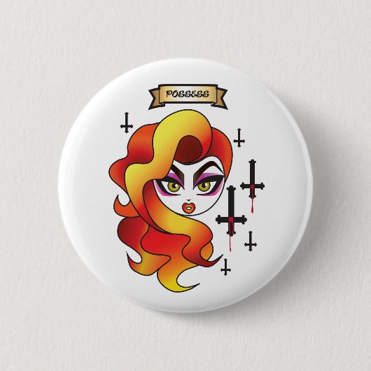 Voodoo "besitzen" Knopf Button (Vorderseite)