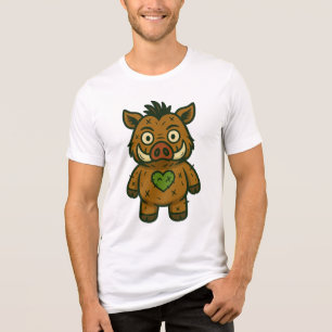 Voodoo Boar - Patchy Warrior Piglet Tri-Blend Shirt