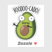 Voodoo-cado Funny Avocado Pub Aufkleber (Blatt)