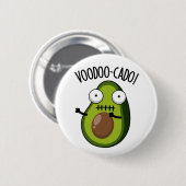 Voodoo-cado Funny Avocado Pub Button (Vorne & Hinten)
