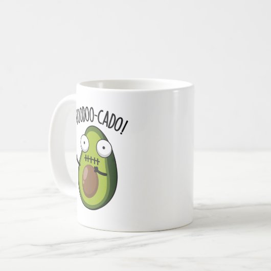 Voodoo-cado Funny Avocado Pub Kaffeetasse (Vorderseite Links)