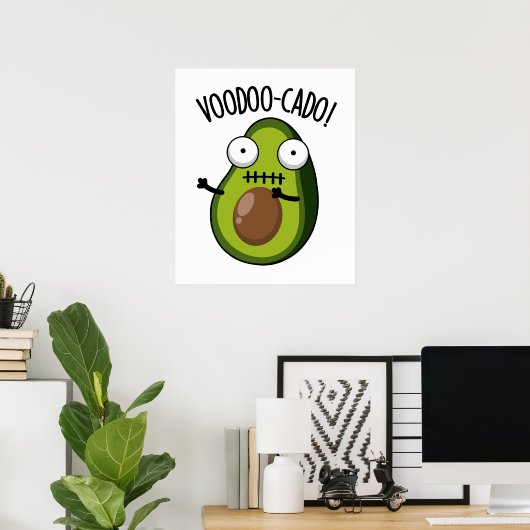 Voodoo-cado Funny Avocado Pub Poster (Heimbüro)