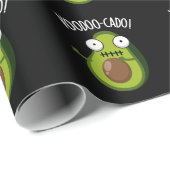 Voodoo-cado Funny Avocado Pun Dark BG Geschenkpapier (Rolleneckpunkt)