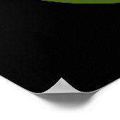 Voodoo-cado Lustiger Avocado-Spruch Dunkler Hinter Poster (Ecke)