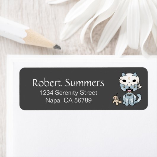 Voodoo Cat on Dark Gray (Insitu)