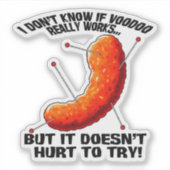 Voodoo Cheese Puff - Anti Trump Joke Aufkleber (Vorderseite)