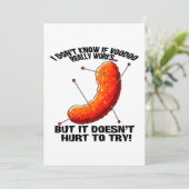 Voodoo Cheese Puff - Anti Trump Joke Einladung (Stehend Vorderseite)