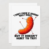 Voodoo Cheese Puff - Anti Trump Joke Einladung (Vorne/Hinten)