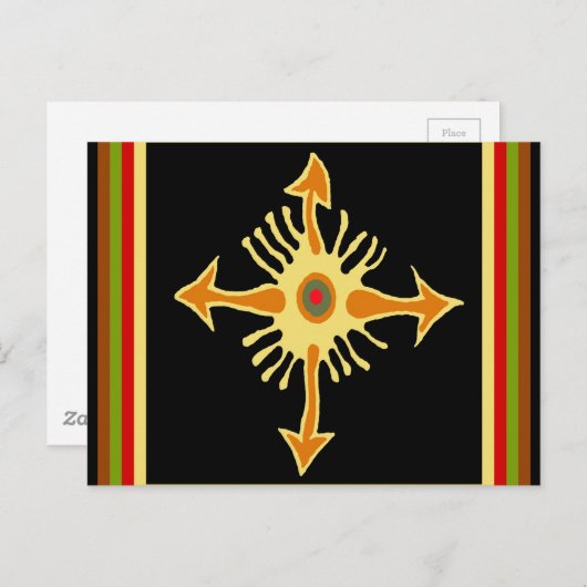 Voodoo Compass Postkarte (Vorne/Hinten)