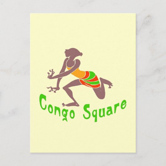 Voodoo Dancer Congo Square Postkarte (Vorderseite)