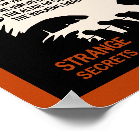 Voodoo Devil Drums Vintage Poster (Ecke)