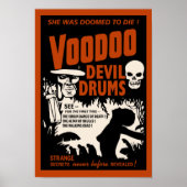 Voodoo Devil Drums Vintage Poster (Vorne)
