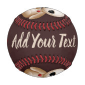 Voodoo Doll Cartoon in der Liebe Baseball (Vorderseite)