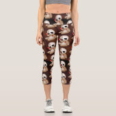 Voodoo Doll Cartoon in der Liebe Capri Leggings (Vorderseite)