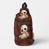 Voodoo Doll Cartoon in der Liebe Crossbody Bag (Vorderseite)