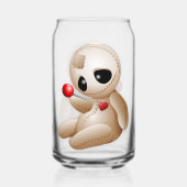 Voodoo Doll Cartoon in der Liebe Dosenglas (Vorderseite)