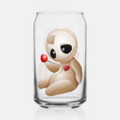 Voodoo Doll Cartoon in der Liebe Dosenglas (Rückseite)