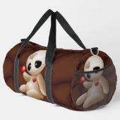 Voodoo Doll Cartoon in der Liebe Duffle Bag (Rechte Ecke)